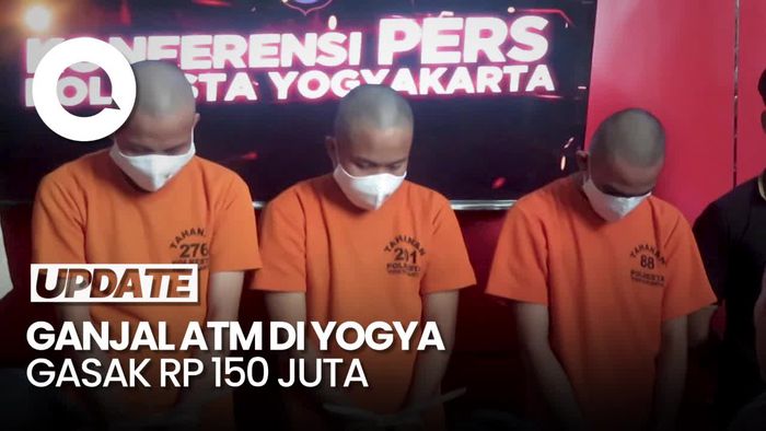 Komplotan Ganjal ATM di Yogyakarta Dibekuk, Gasak Rp 150 Juta