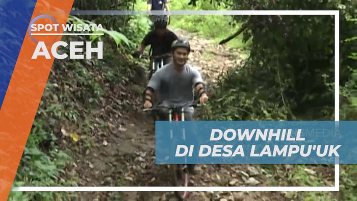 Serunya Taklukan Trek Sepeda downhill di Desa Lampuuk, Aceh