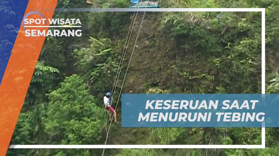 Sensasi Menuruni Tebing Umbul Sidomukti yang Memacu Adrenalin, Semarang