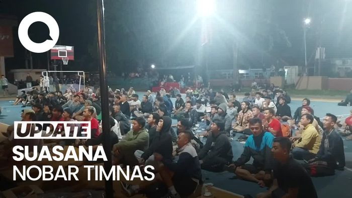 Suasana Warga Majalengka Gelar Nobar Timnas U-23 vs Korsel
