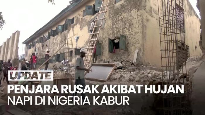 Penjara di Nigeria Rusak Imbas Hujan Lebat, 119 Napi Kabur