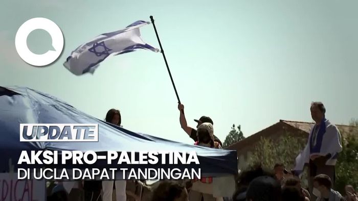 Tak Suka Ada Aksi Pro-Palestina di Kampus AS, Massa Pro-Israel Bikin Tandingan