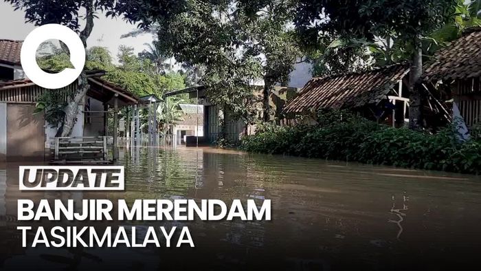 Banjir Merendam Sejumlah Desa di Tasikmalaya, Ratusan Warga Mengungsi