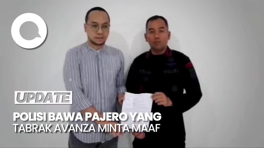 Permohonan Maaf Polisi Pengemudi Pajero yang Tabrak Avanza di Tol Binjai