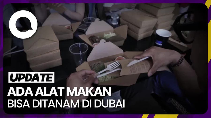 Terobosan Startup Dubai Ciptakan Alat Makan yang Bisa Ditanam