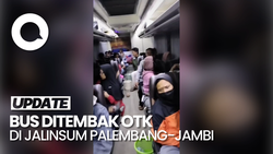 Suasana Panik Penumpang Saat Bus Putra Remaja Ditembak OTK di Sumsel