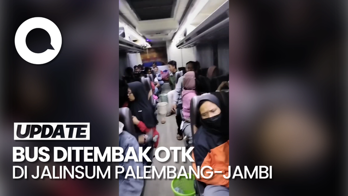 Suasana Panik Penumpang Saat Bus Putra Remaja Ditembak OTK di Sumsel