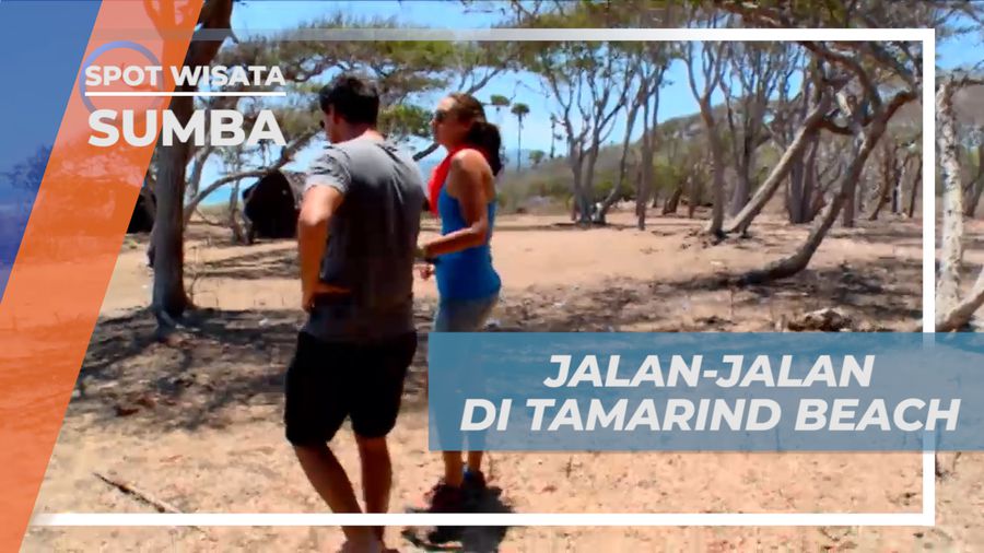 Menikmati Jalan-jalan Santai di Tepi Pantai Tamarind, Sumba Timur 