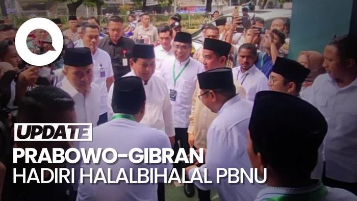 Disambut Langsung Gus Yahya, Prabowo-Gibran Hadiri Halalbihalal PBNU