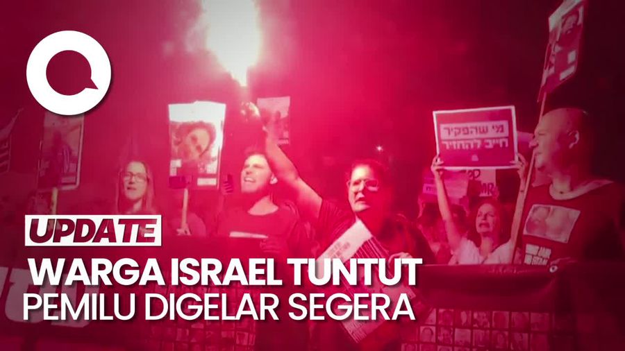 Israel Memanas, Warga Blokade Jalan-Tuntut Pemilu Segera Digelar!