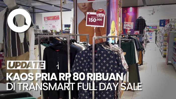 Serbu! Kaos Pria di Transmart Full Day Sale Mulai Rp 80 Ribuan Aja