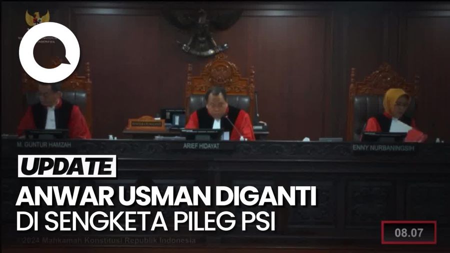 Anwar Usman Diganti Saat Periksa Sengketa Pileg Terkait PSI