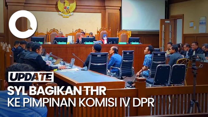 BAP Saksi Ungkap SYL Bagikan THR Rp 500 Juta ke 5 Pimpinan Komisi IV DPR