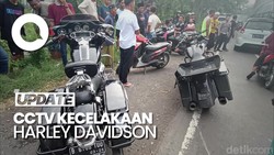 Rekaman CCTV Kecelakaan Rombongan Harley Davidson di Probolinggo