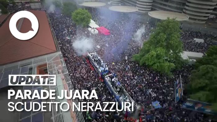 Meriahnya Perayaan Gelar Juara Seri A Inter Milan ke-20