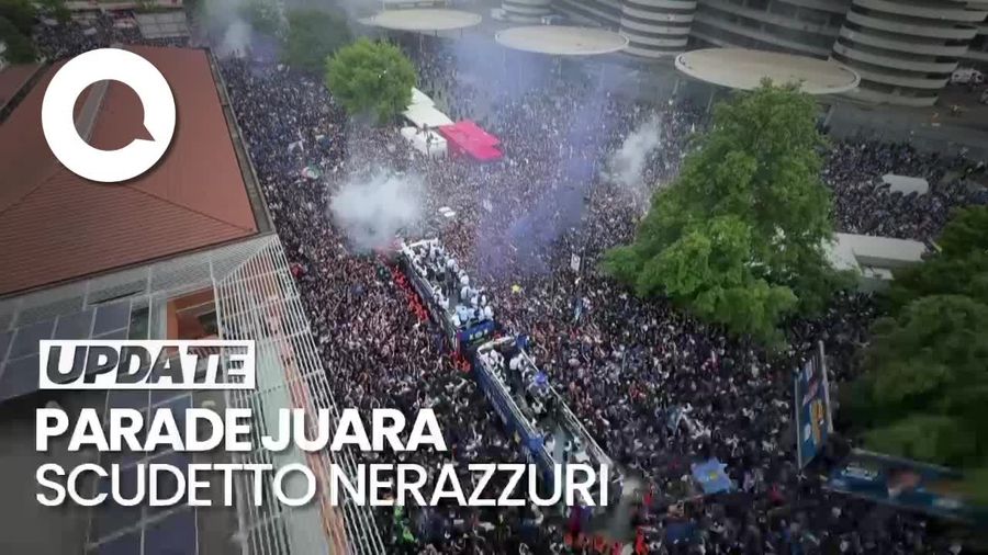 Meriahnya Perayaan Gelar Juara Seri A Inter Milan ke-20
