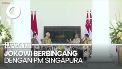 Momen Bincang-bincang Jokowi-Prabowo dan PM Singapura