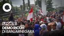 Momen Demo di Banjarnegara Ricuh, 12 Orang Luka-luka