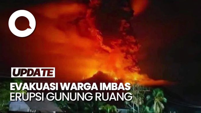 12 Ribu Orang Akan Dievakuasi Imbas Erupsi Gunung Ruang