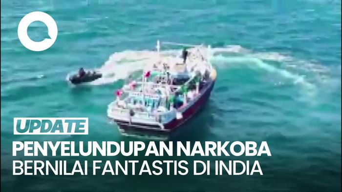 Pihak Berwenang India Sita Narkoba Senilai Rp 1,1 T dari Kapal Pakistan