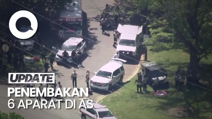 Penembakan 6 Aparat Penegak Hukum di AS, Pelaku Tewas