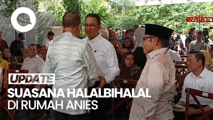 Cak Imin hingga Ahmad Syaikhu Hadiri Halalbihalal di Rumah Anies