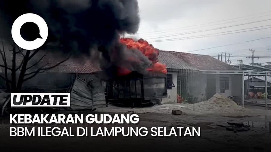 Gudang BBM Ilegal di Lampung Selatan Kebakaran, Penyebab Diselidiki