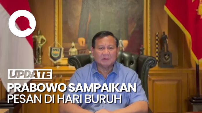 Pesan Prabowo di Hari Buruh: Mari Bangun Masa Depan