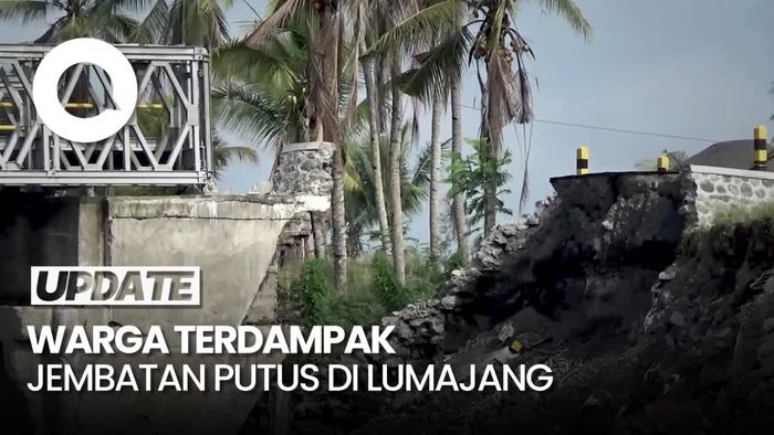 Jembatan Antarkecamatan Putus Akibat Banjir Lahar Semeru, Ini Harapan Warga