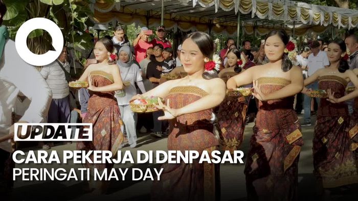 Peringati Hari Buruh, Pekerja di Denpasar Bikin Pentas Seni-Pameran UMKM