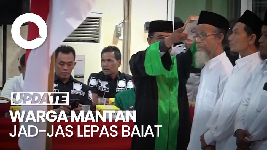 Momen 16 Eks JAD dan JAS Berikrar Setia ke NKRI