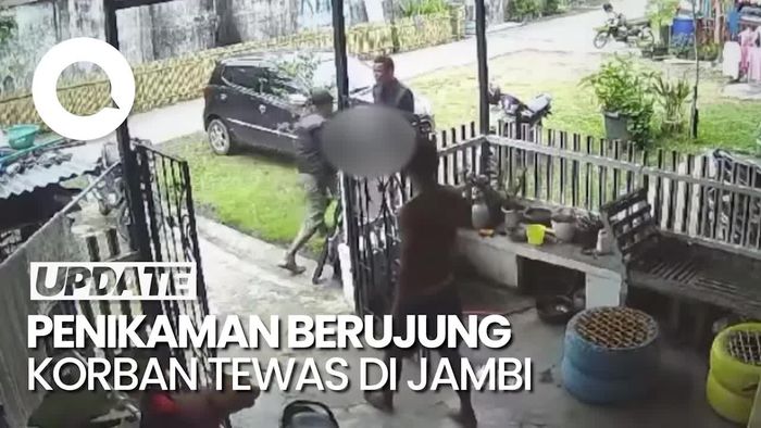 Detik-detik Pria di Jambi Tikam Teman gegara Rebutan Lahan Parkir