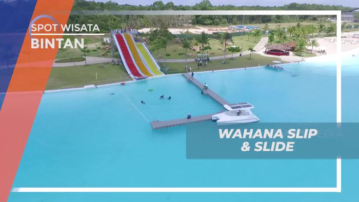 Meluncur Asik Dengan Wahana Slip and Slide, Bintan