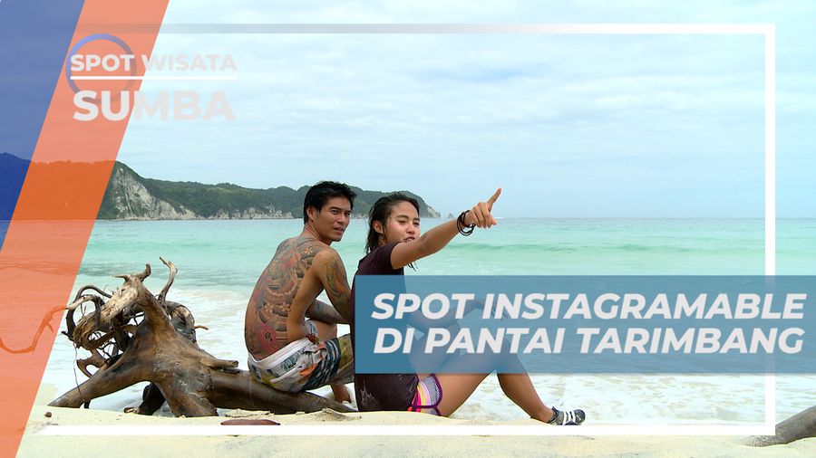 Menikmati Pesona Bentangan Pasir Putih dan Birunya Air Laut Pantai Tarimbang, Sumba