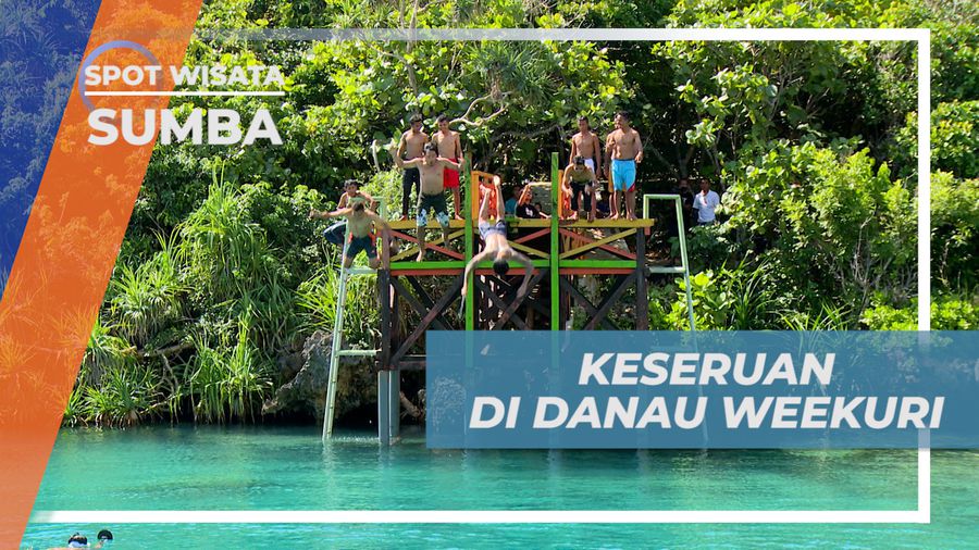 Berbagi Keseruan, Mengeksplorasi Kejernihan Air Danau Weekuri, Sumba