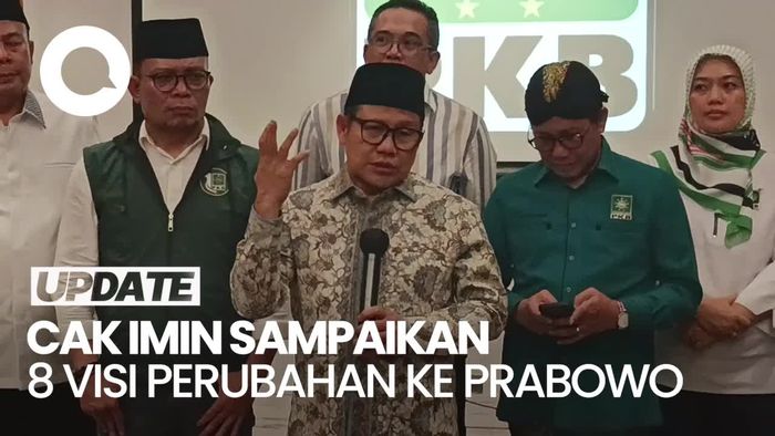 Sampaikan 8 Visi ke Prabowo, Cak Imin: Kalau Nggak Ada Perubahan, Kolaps