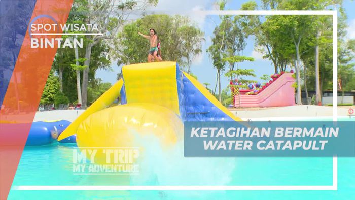Sensasi Bikin Nagih Bermain Water Catapult, Bintan