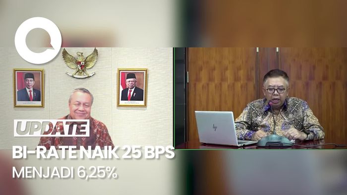 BI-Rate Naik 25 BPS Menjadi 6,25%