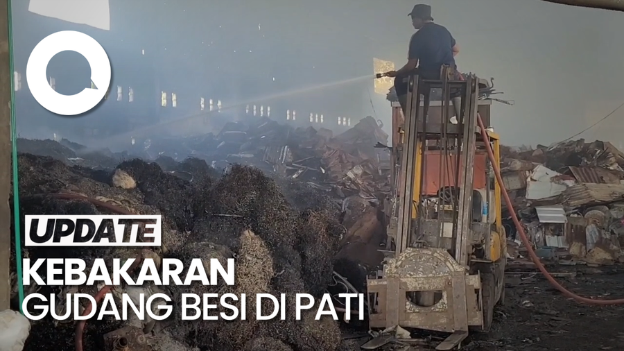 Gudang Besi di Pati Ludes Terbakar, Kerugian Capai Rp 3 M