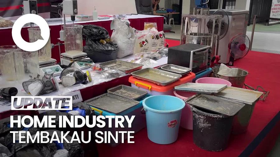 Tampang 5 Pelaku Home Industry Tembakau Sinte di Sentul