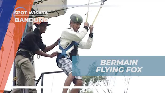 Meluncur Seru, Menikmati Suasana Taman Wisata Dengan Flying Fox, Bandung