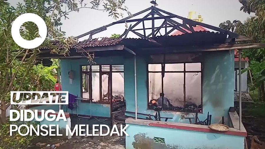 Rumah di Klaten Terbakar Diduga Akibat Korsleting saat Ngecas HP