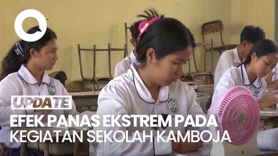 Murid dan Guru di Kamboja Ngeluh Pusing-Tak Enak Badan Efek Gelombang Panas