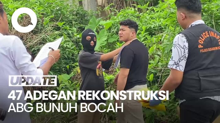 Polisi Gelar Rekonstruksi Kasus ABG Bunuh Bocah 7 Tahun di Sukabumi
