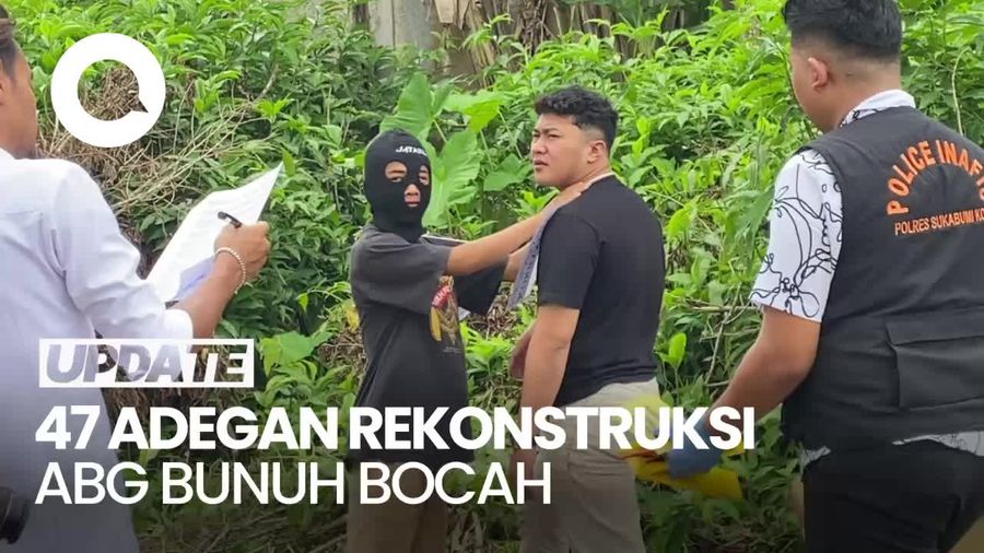 Polisi Gelar Rekonstruksi Kasus ABG Bunuh Bocah 7 Tahun di Sukabumi