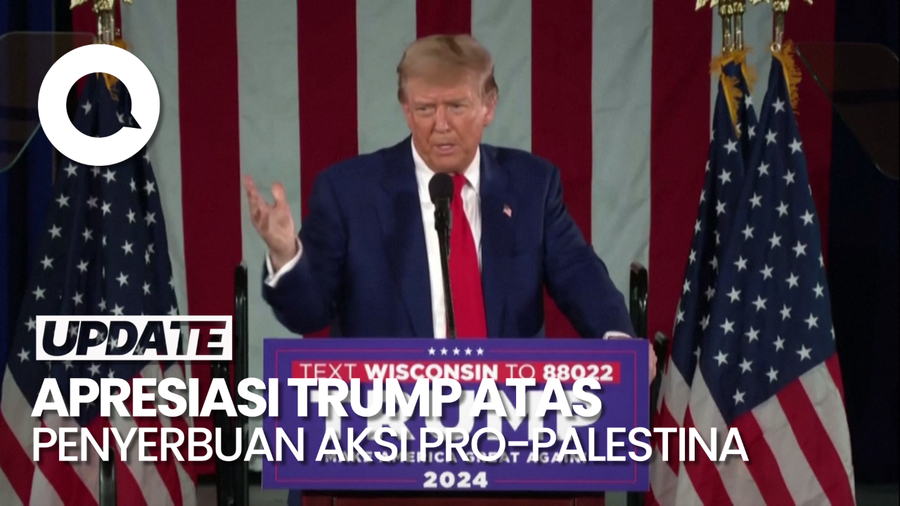 Trump Bahagia Mahasiswa Pro-Palestina Diserbu Polisi di AS