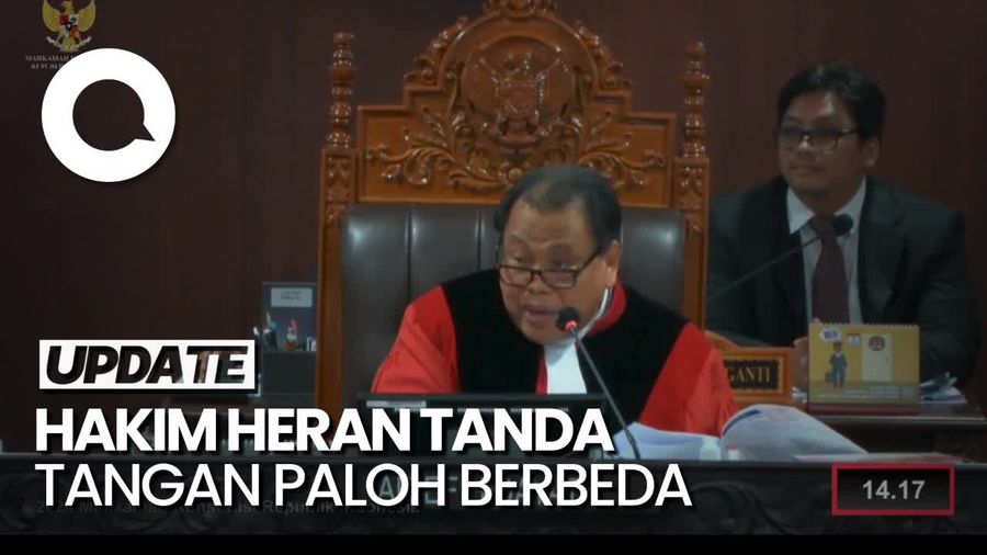 Hakim MK Heran Lihat Tanda Tangan Surya Paloh Beda di KTP dan Surat Kuasa