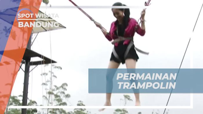 Menikmati Keseruan Melompat-lompat ke Udara Bermain Trampolin, Bandung
