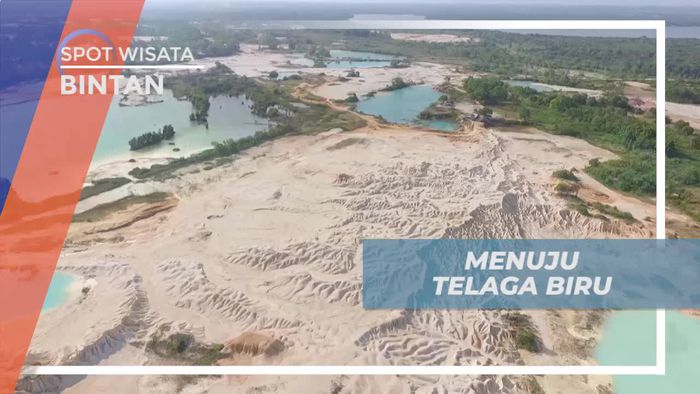 Naik Motor Trail Menuju Telaga Biru yang Indah, Bintan