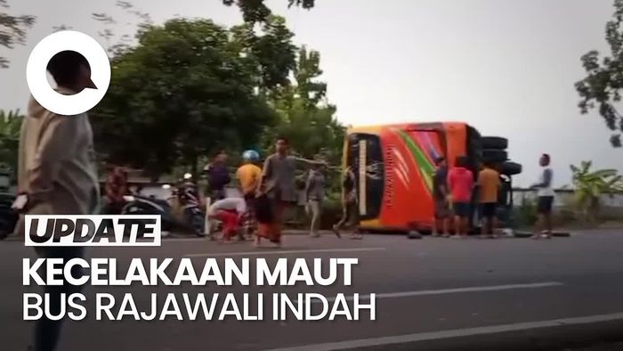 Kecelakaan Bus Rajawali Indah Tabrak Motor di Bojonegoro, 2 Tewas